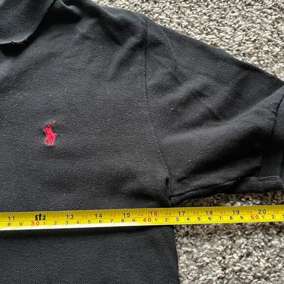 Polo Ralph Lauren Womens XL Black Cotton Polo - Picture 4 of 5